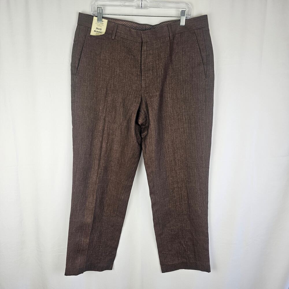 Baird McNutt Linen Pant Murano Alex Slim 36x32 NWT 37.5x32 Resortwear Breathable